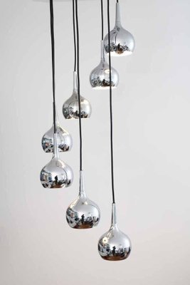 Spage Age Chrome Ball Cascade Ceiling Light by Panton, 1970s-FJP-1720291