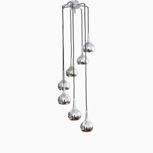 Spage Age Chrome Ball Cascade Ceiling Light by Panton, 1970s-FJP-1720291