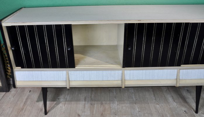 Spanish Black & White Sideboard, 1960s-ROJ-604204