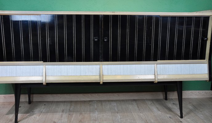 Spanish Black & White Sideboard, 1960s-ROJ-604204