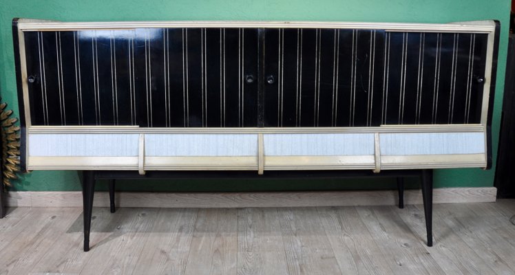 Spanish Black & White Sideboard, 1960s-ROJ-604204