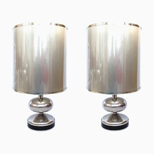 Spanish Chrome Table Lamps, 1970s, Set of 2-TPE-669451