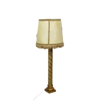 Spanish Gild Wood Floor Lamp with Shade-TCS-2017511