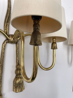 Spanish Gilt Bronze and Brass Knot Sconces from Valenti Luce, 1980s, Set of 2-FUE-1282741