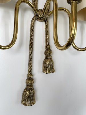 Spanish Gilt Bronze and Brass Knot Sconces from Valenti Luce, 1980s, Set of 2-FUE-1282741