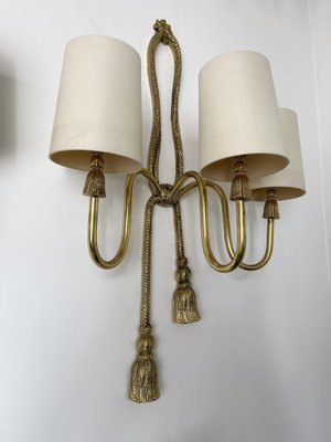 Spanish Gilt Bronze and Brass Knot Sconces from Valenti Luce, 1980s, Set of 2-FUE-1282741