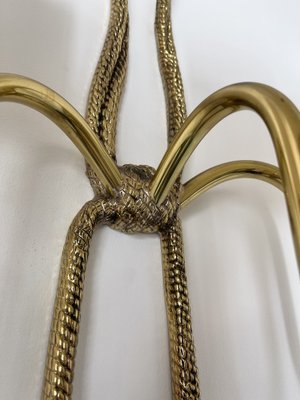 Spanish Gilt Bronze and Brass Knot Sconces from Valenti Luce, 1980s, Set of 2-FUE-1282741