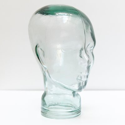 Spanish Glass Head Sculptures, 1970s, Set of 2-WM-575649