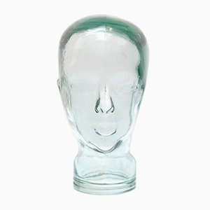 Spanish Glass Head Sculptures, 1970s, Set of 2-WM-575649