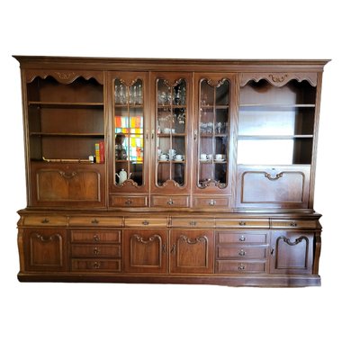 Spanish Glazed Double Cupboard with Drawers-TCS-1750249