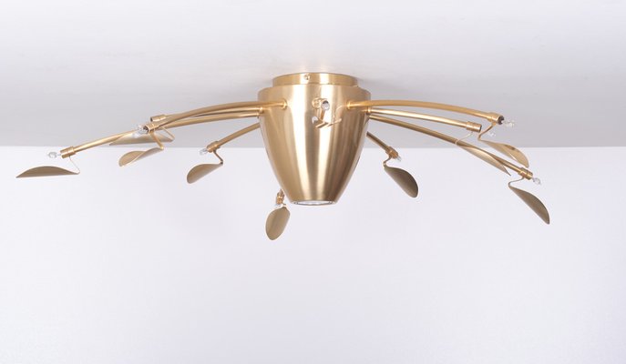 Spanish Halogen Ceiling Lamp in Rose Gold from Esteluz, 1980s-GCG-1279642