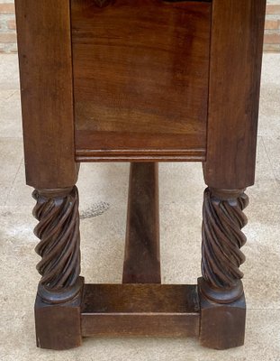 Spanish Hand Carved Console Table with Two Doors-NOU-1269768