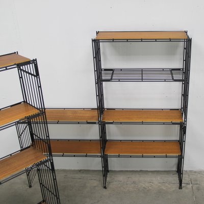 Spanish Modular MULTI STRUX Shelves from Multimueble, 1960s, Set of 19-NE-951026