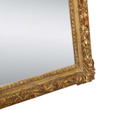 Spanish Neoclassical Rectangular Hand Carved Golden Mirror, 1970s-UZ-1165852