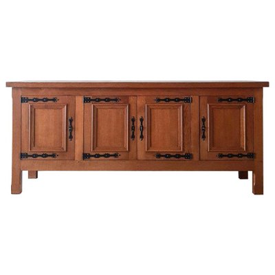 Spanish Oak Credenza, 1940s-TDA-1376325