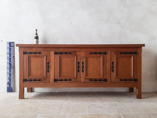 Spanish Oak Credenza, 1940s-TDA-1376325