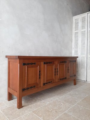 Spanish Oak Credenza, 1940s-TDA-1376325