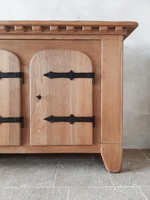 Spanish Oak Credenza, 1940s-TDA-1376324