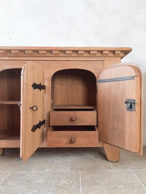 Spanish Oak Credenza, 1940s-TDA-1376324