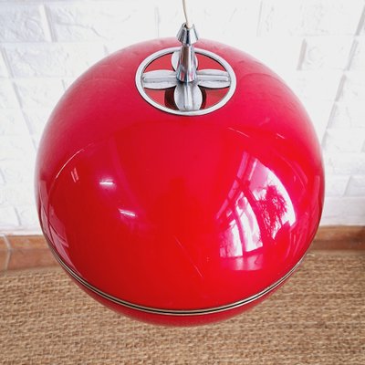 Spanish Red Hanging Lamp, 1960s-FRB-1762976