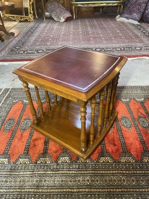 Spanish Revival Leather Top Occasional Table-NSG-2028698