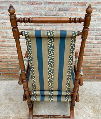 Spanish Rocking Chairs in Carved Walnut, 1960, Set of 2-NOU-1340463