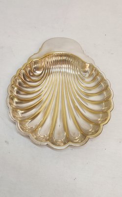 Spanish Shell-Shaped Brass Tray, 1970s-RGF-1336849