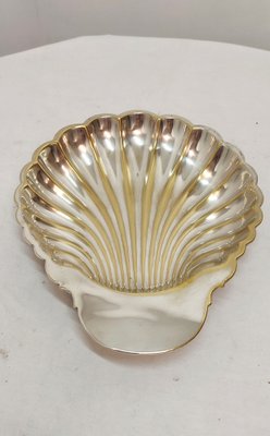 Spanish Shell-Shaped Brass Tray, 1970s-RGF-1336849