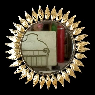 Spanish Sun Wall Mirror in Metal-LLP-1705650