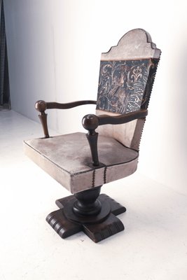 Spanish Swivel Desk Armchair, 1940s-RIU-1141770