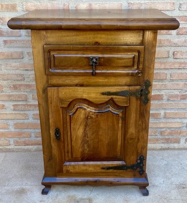 Spanish Walnut Chest with Drawer and Door, 1930s-NOU-1819556