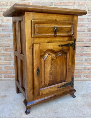 Spanish Walnut Chest with Drawer and Door, 1930s-NOU-1819556