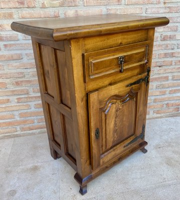 Spanish Walnut Chest with Drawer and Door, 1930s-NOU-1819556