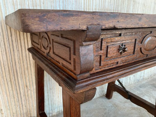 Spanish Walnut Side Table, 1880s-PSK-1002729