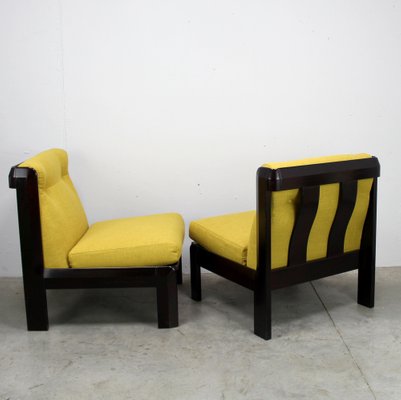 Spanish Wooden Armchairs, 1970s, Set of 2-NE-1034908