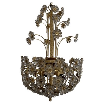 Sparkling Floreal Murano Chandelier, 1980s-OVO-1732647