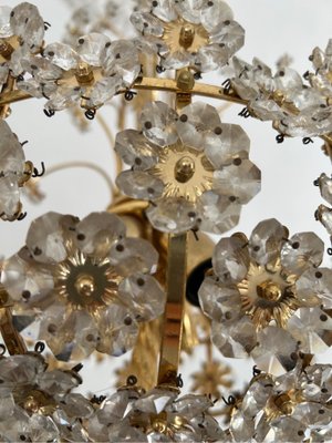 Sparkling Floreal Murano Chandelier, 1980s-OVO-1732647