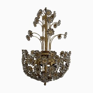 Sparkling Floreal Murano Chandelier, 1980s-OVO-1732647