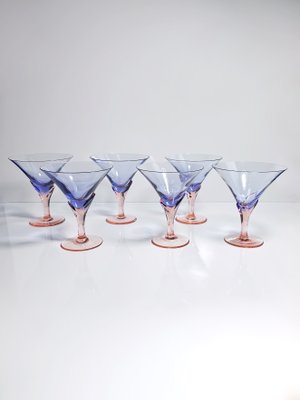 Sparkling Wine Glasses Model Vogue from Christinenhütte, 1980s, Set of 6-VTK-2020365