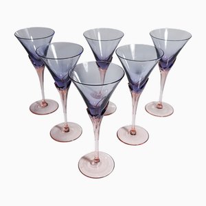 Sparkling Wine Glasses Model Vogue from Christinenhütte, 1980s, Set of 6-VTK-2020361