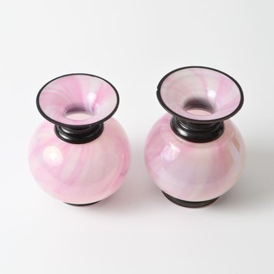 Spatter Glass Vases from Jean Beck, 1920s, Set of 2-IXK-1662062