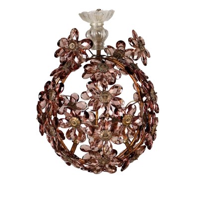 Spherical Chandelier in Metal & Glass, 1900s-VMM-1724812