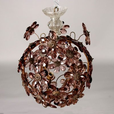 Spherical Chandelier in Metal & Glass, 1900s-VMM-1724812