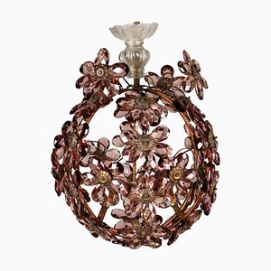 Spherical Chandelier in Metal & Glass, 1900s-VMM-1724812