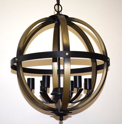 Spherical Kimpton Hanging Light by Franklin Iron Works for Lamps Plus, USA, 1990s-VA-1794613