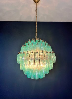 Spherical Murano Polyhedra Chandelier - 140 Turquoise Polyhedra, 1990s-FHZ-2018529