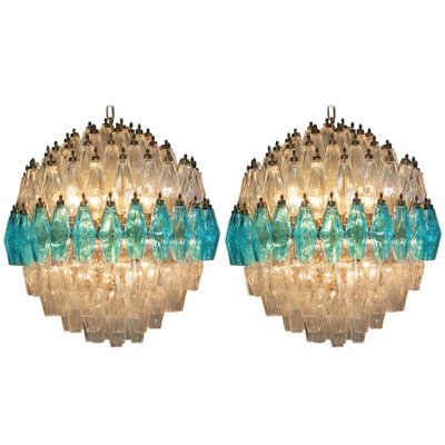 Spherical Poliedri Pendant Lamp in Murano Glass-MBH-1032614