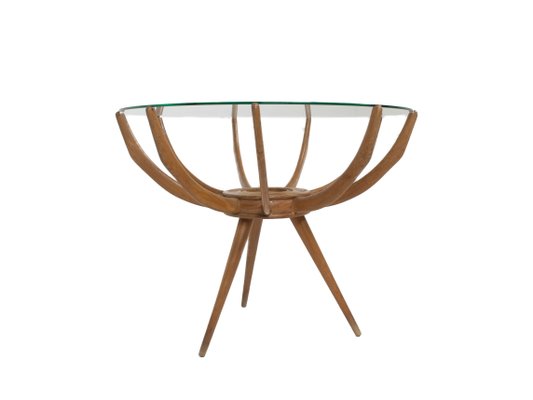 Spider Leg Coffee Table by Carlo Di Carli, Italy, 1950s-UQV-925600