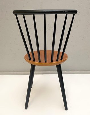 Spindle Back Dining Chairs in the Style of Ilmari Tapiovaara, 1960s, Set of 4-FGA-923859