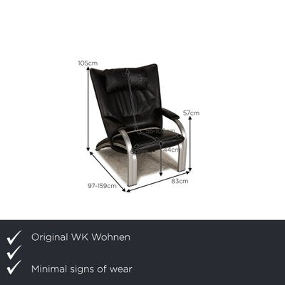 Spot 698 Lounge Chair in Black Leather from WK Wohnen-RQW-1748406